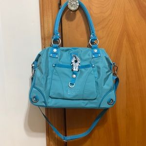SOLD!! George Gina & Lucy bahlsy satchel bag with crossbody strap blue